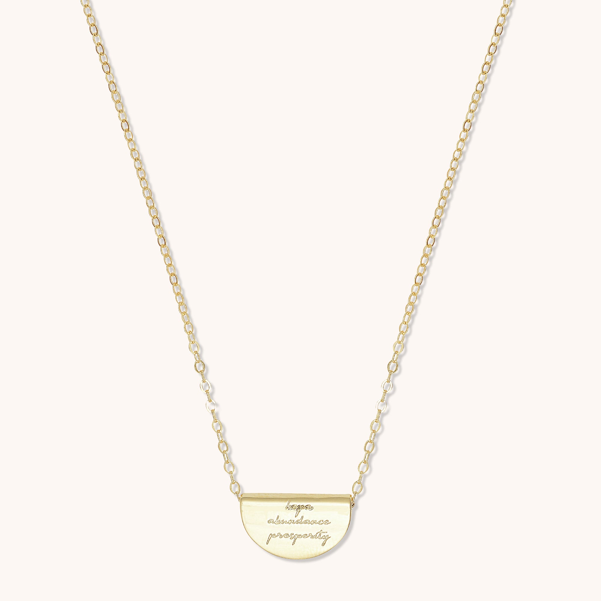 Birth Flower Necklace May (Hawthorn) Gold